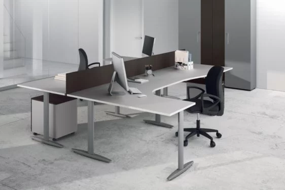 Alluminio, Rovere Grigio kancelarijski sto