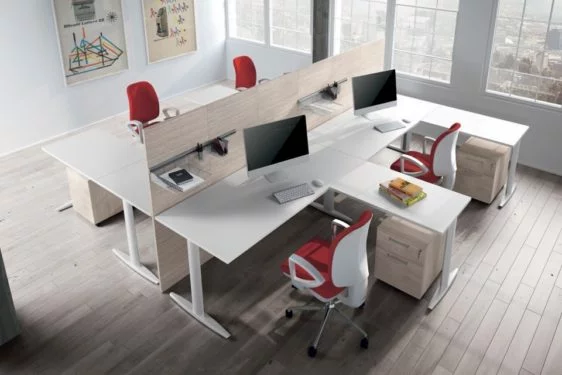 Rovere, Bianco Opaco kancelarijski sto